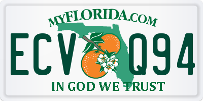 FL license plate ECVQ94
