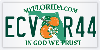 FL license plate ECVR44