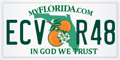 FL license plate ECVR48