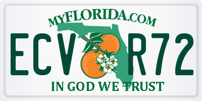 FL license plate ECVR72