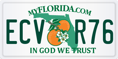 FL license plate ECVR76