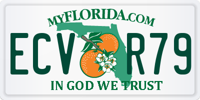FL license plate ECVR79