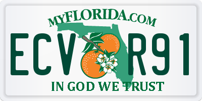 FL license plate ECVR91