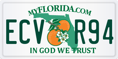 FL license plate ECVR94