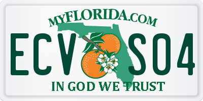FL license plate ECVS04