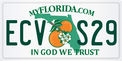 FL license plate ECVS29