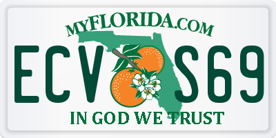 FL license plate ECVS69