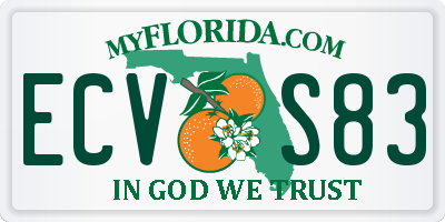 FL license plate ECVS83