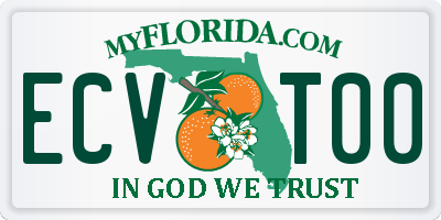 FL license plate ECVT00