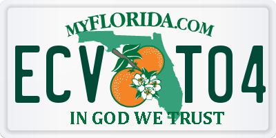FL license plate ECVT04