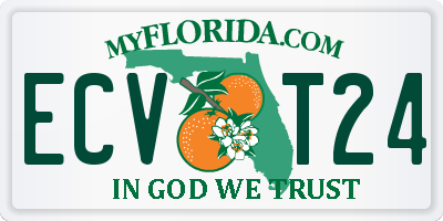 FL license plate ECVT24
