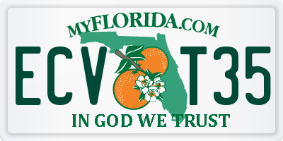 FL license plate ECVT35