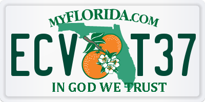 FL license plate ECVT37