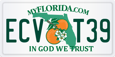 FL license plate ECVT39