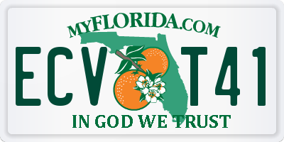 FL license plate ECVT41