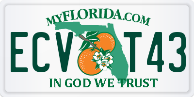 FL license plate ECVT43