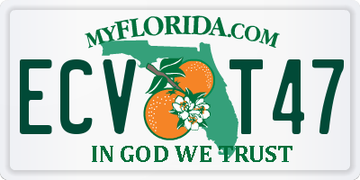 FL license plate ECVT47