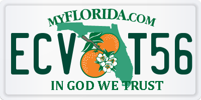 FL license plate ECVT56