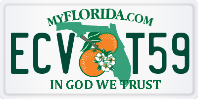 FL license plate ECVT59
