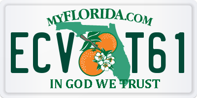 FL license plate ECVT61