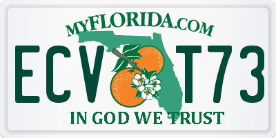 FL license plate ECVT73