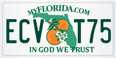 FL license plate ECVT75