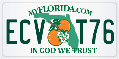 FL license plate ECVT76