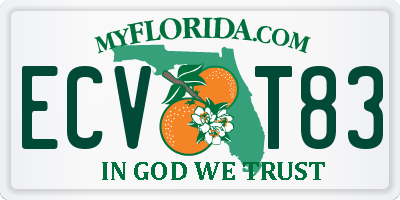 FL license plate ECVT83