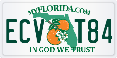 FL license plate ECVT84