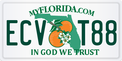 FL license plate ECVT88
