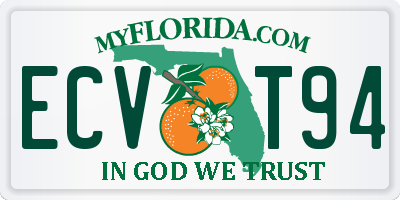 FL license plate ECVT94