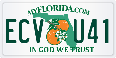 FL license plate ECVU41