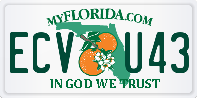 FL license plate ECVU43
