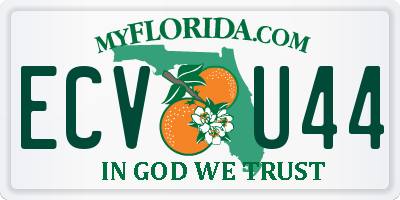 FL license plate ECVU44