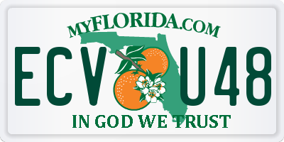 FL license plate ECVU48