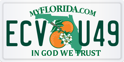 FL license plate ECVU49