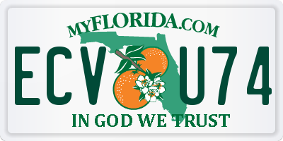 FL license plate ECVU74