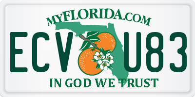 FL license plate ECVU83