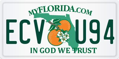 FL license plate ECVU94