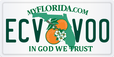 FL license plate ECVV00