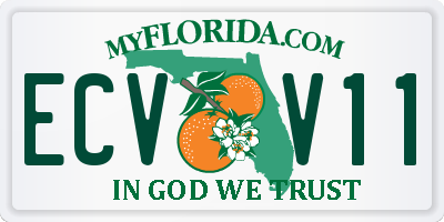 FL license plate ECVV11