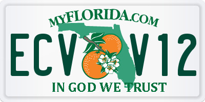 FL license plate ECVV12