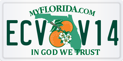 FL license plate ECVV14