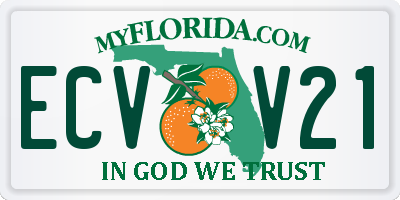 FL license plate ECVV21