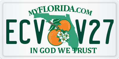 FL license plate ECVV27