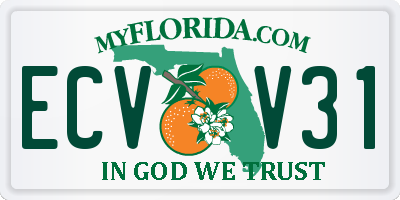 FL license plate ECVV31