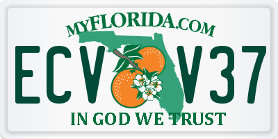 FL license plate ECVV37