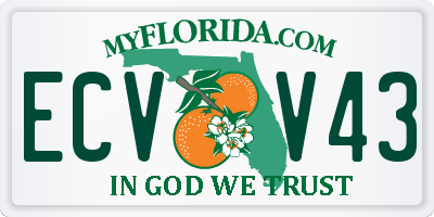 FL license plate ECVV43