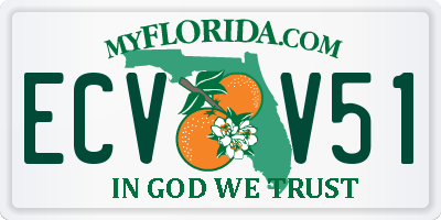 FL license plate ECVV51