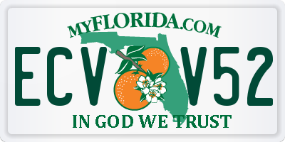 FL license plate ECVV52